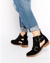 Asos Collection Amy Cut Out Suede Ankle Boots