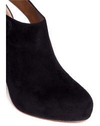 Nobrand Cutout Suede Booties