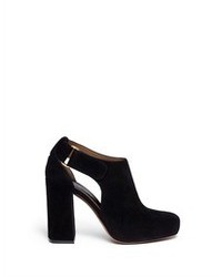 Nobrand Cutout Suede Booties