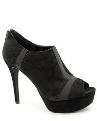 Jessica Simpson Ray Black Open Toe Kid Suede Fashion Ankle Boots