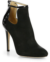 Jimmy Choo Luther Suede Cutout Booties