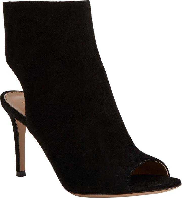 Gianvito Rossi Open Back Ankle Boots 
