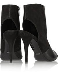Schutz Quazar Leather And Suede Ankle Boots