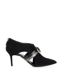 Nicholas Kirkwood Snakeskin Bow Suede Ankle Boots