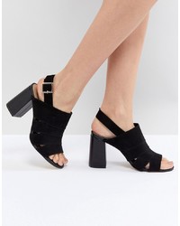 Forever New Spliced Cut Out Booties With Mid Heel