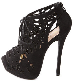 laser cut out booties