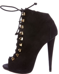 Giuseppe Zanotti Suede Studded Ankle Boots