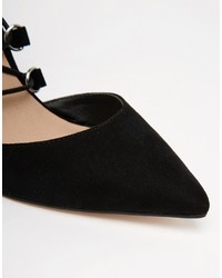Asos Collection Prop Lace Up Pointed High Heels