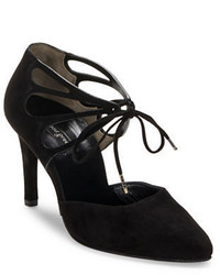 Paul Green Justeen Suede Cutout Lace Up Pumps