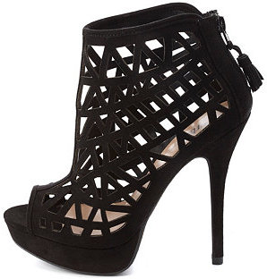 Charlotte Russe Laser Cut Out Peep Toe 
