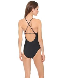 Red Carter Butterfly Effect Cutout Swimsuit