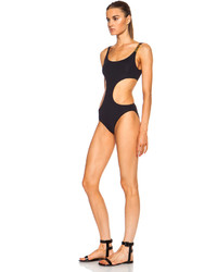 Moschino Cutout One Piece Polyamide Blend Swimsuit With Logo Strap