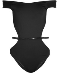 Fleur Du Mal Cutout Swimsuit Black