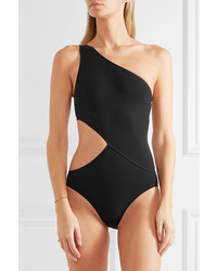 Araks Elmar One Shoulder Cutout Swimsuit Black