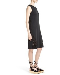 See by Chloe Embroidered Cutout Tank Dress