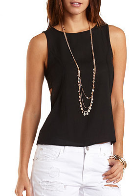 side cut out tank top