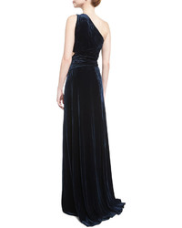 Ralph Lauren Collection Tess Sleeveless Cutout Evening Gown Midnight