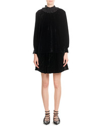 Fendi Velvet Skirt With Cutout Paneling