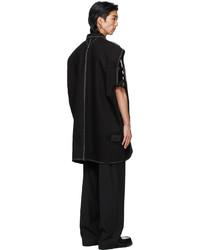 We11done Black Denim Oversized Vest