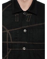 Givenchy 17 Basketball Court Embroidery Denim Jacket