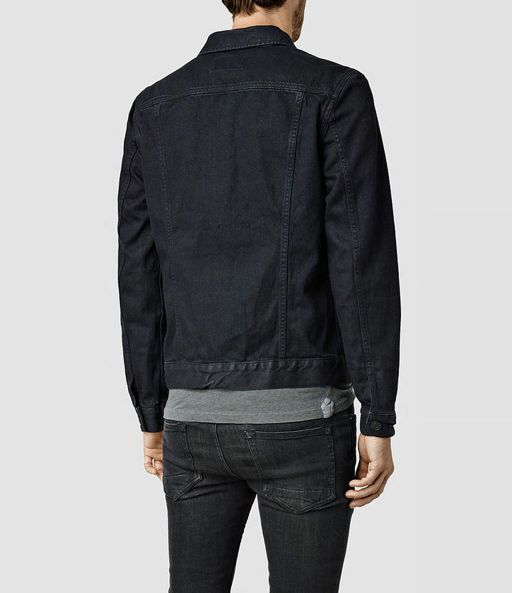 AllSaints Sandusky Denim Jacket, $195 | AllSaints | Lookastic