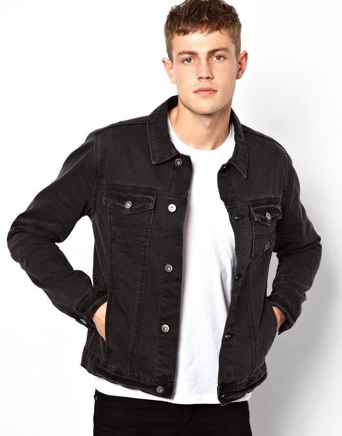 Black denim jacket how to wear – Modern fashion jacket photo blog