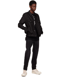 Ksubi Black Classic Kult Wax Denim Jacket