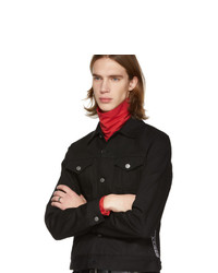 Givenchy Black Denim 4g Webbing Jacket