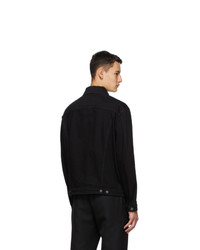 Fendi Black Denim Oversized Jacket
