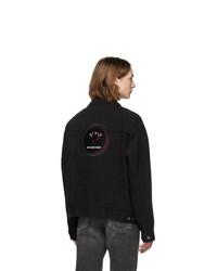 Balenciaga Black Denim Speed Jacket