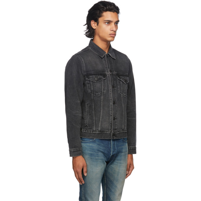 John Elliott Black Denim Thumper Type Iii Jacket, $304 | SSENSE | Lookastic