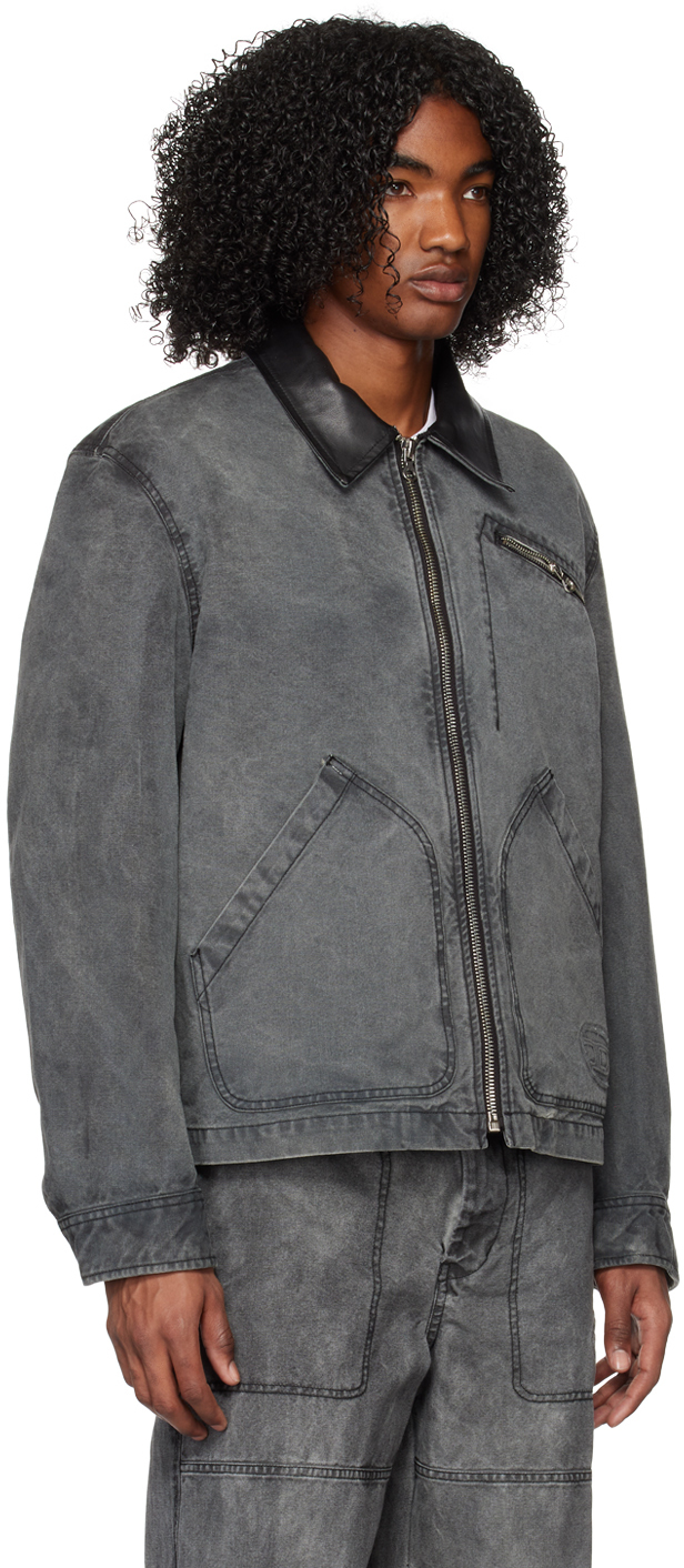 Diesel Black J Chart Denim Jacket, $495 | SSENSE | Lookastic