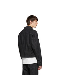 Feng Chen Wang Black Levis Edition Embroidered Denim Jacket