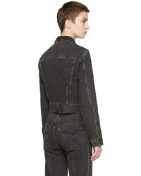 Vetements Black Levis Edition Reworked Denim Jacket