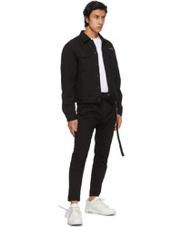 Off-White Black Marker Slim Denim Jacket