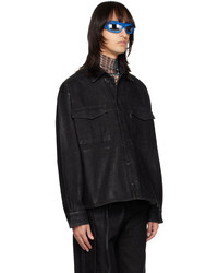 Ottolinger Black Oversized Denim Jacket
