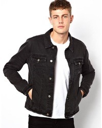 Asos Denim Jacket With Distressed Effect