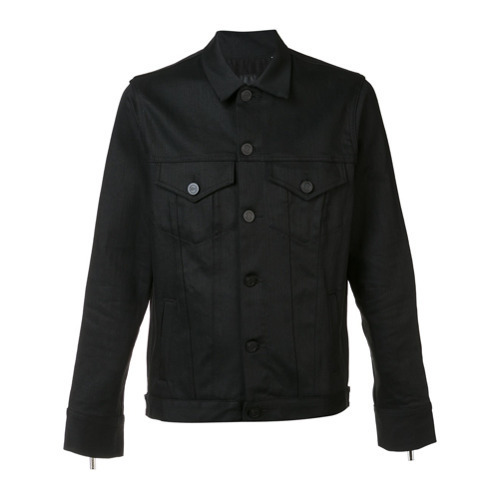 En Noir Denim Rider Jacket Black, $631 | farfetch.com | Lookastic