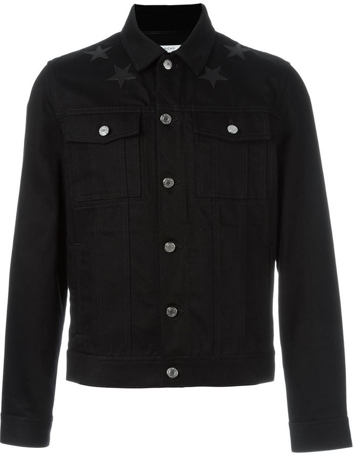 Givenchy Star Patch Denim Jacket, $1,200 | farfetch.com | Lookastic