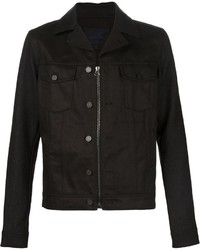Lanvin Contrast Sleeve Denim Jacket