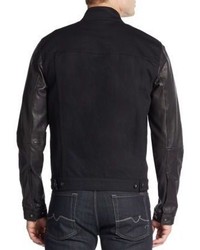 Hudson Leather Denim Jacket