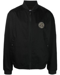 VERSACE JEANS COUTURE Logo Patch Zip Up Jacket