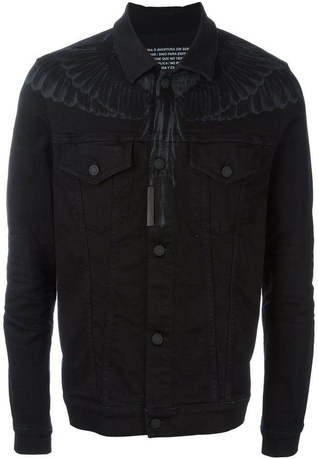 Marcelo Burlon of Milan Wing Print Denim Jacket, $485 | | Lookastic