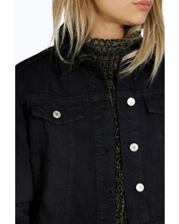 Boohoo Molly Fitted Denim Jacket