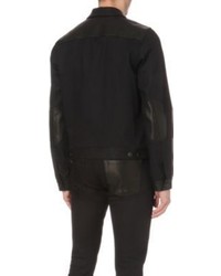 Alexander McQueen Night Rider Denim And Leather Jacket