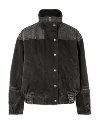 Givenchy Oversized Crinkled Denim Jacket