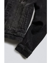 Calvin Klein Reissue Black Denim Washed Trucker Jacket