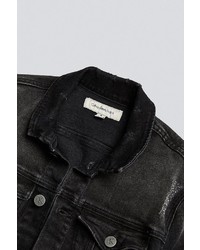 Calvin Klein Reissue Black Denim Washed Trucker Jacket