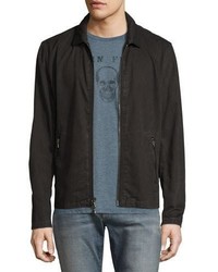 John Varvatos Star Usa Zip Front Denim Jacket Black