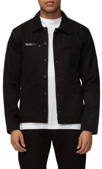 Black denim outlet work jacket